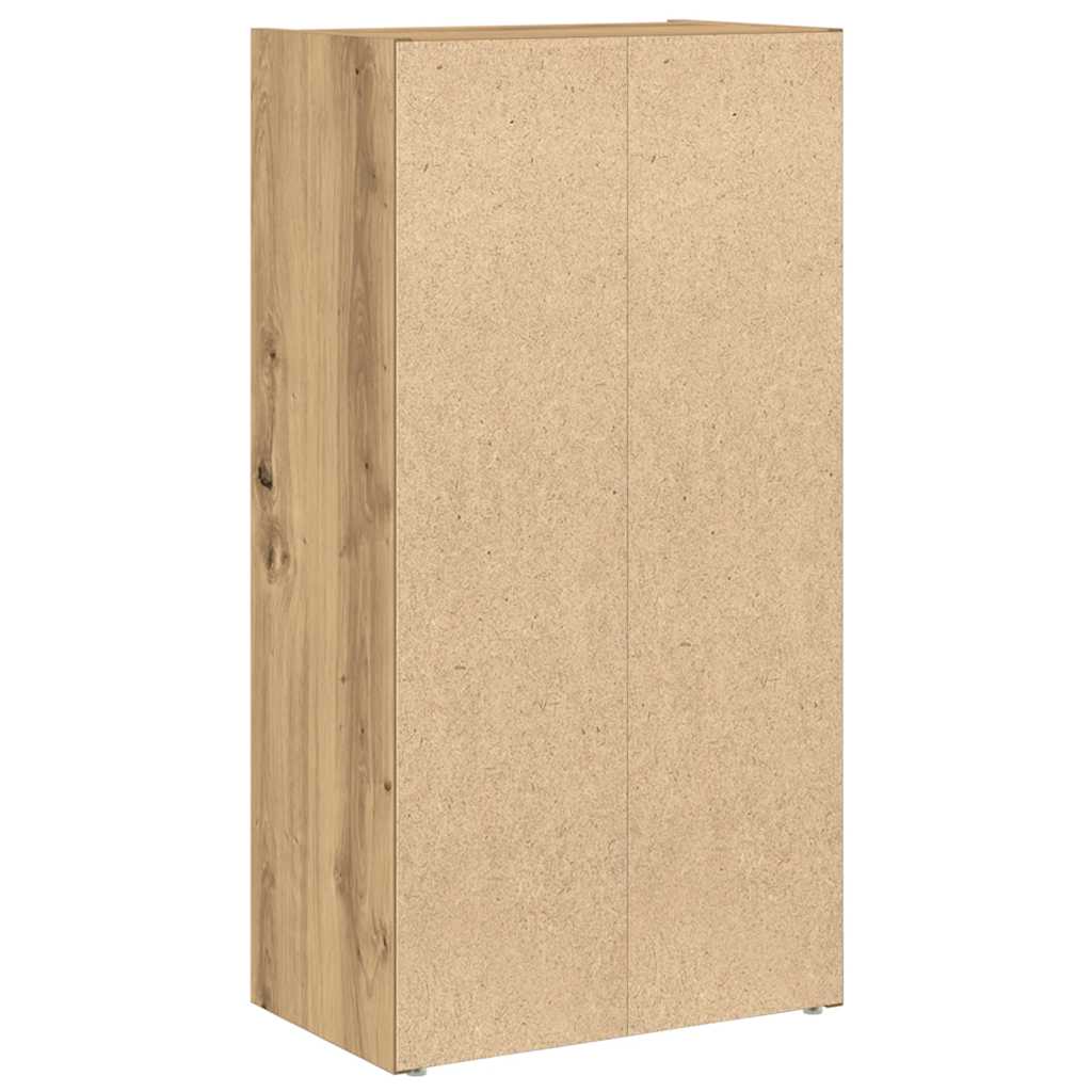Bibliothèque pour Bureau en Bois Marron H. 77 x l. 40 x P. 24 cm - 7