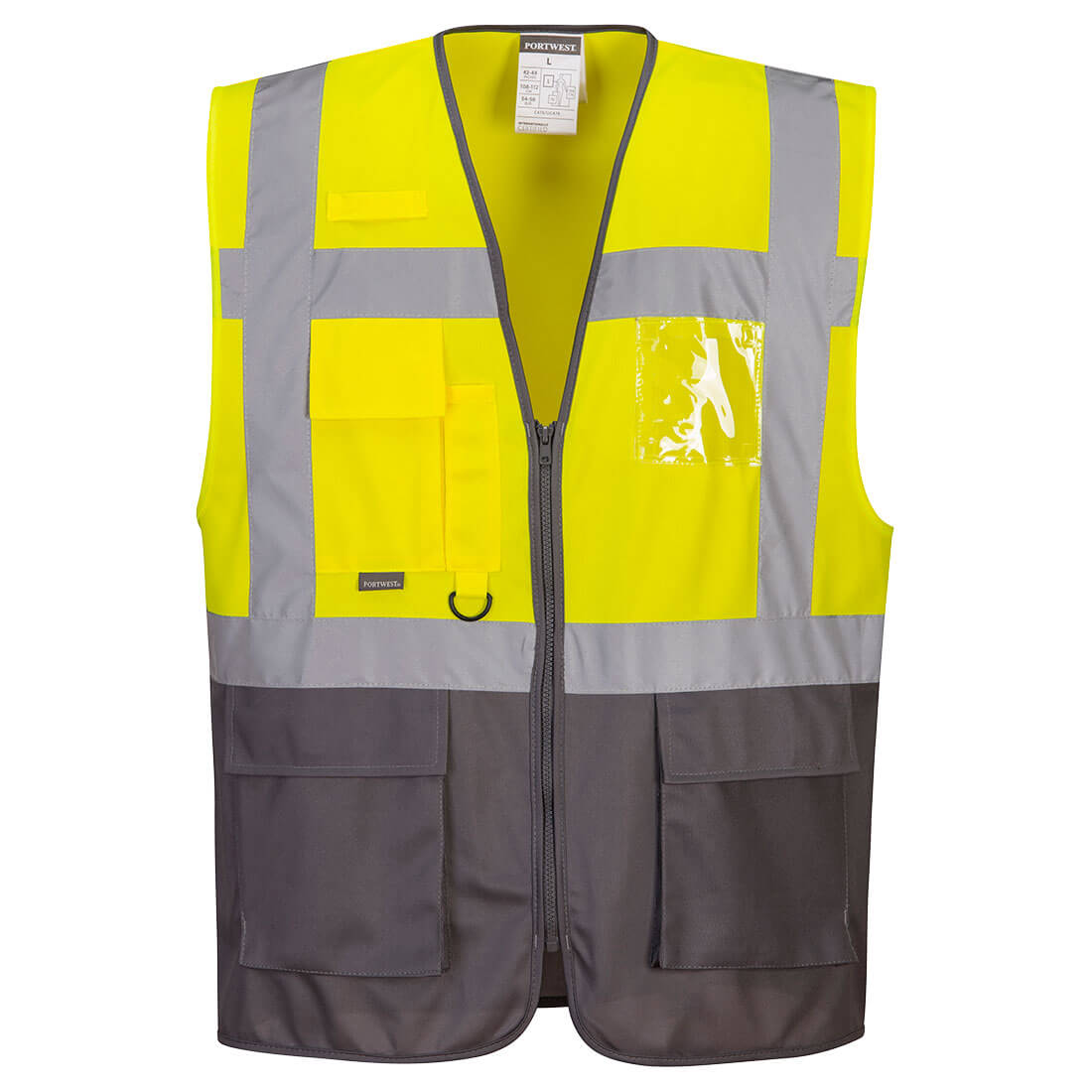Gilet fluo secouriste Haute Visibilité Portwest Executive Warsaw Jaune / Noir XXL - 6