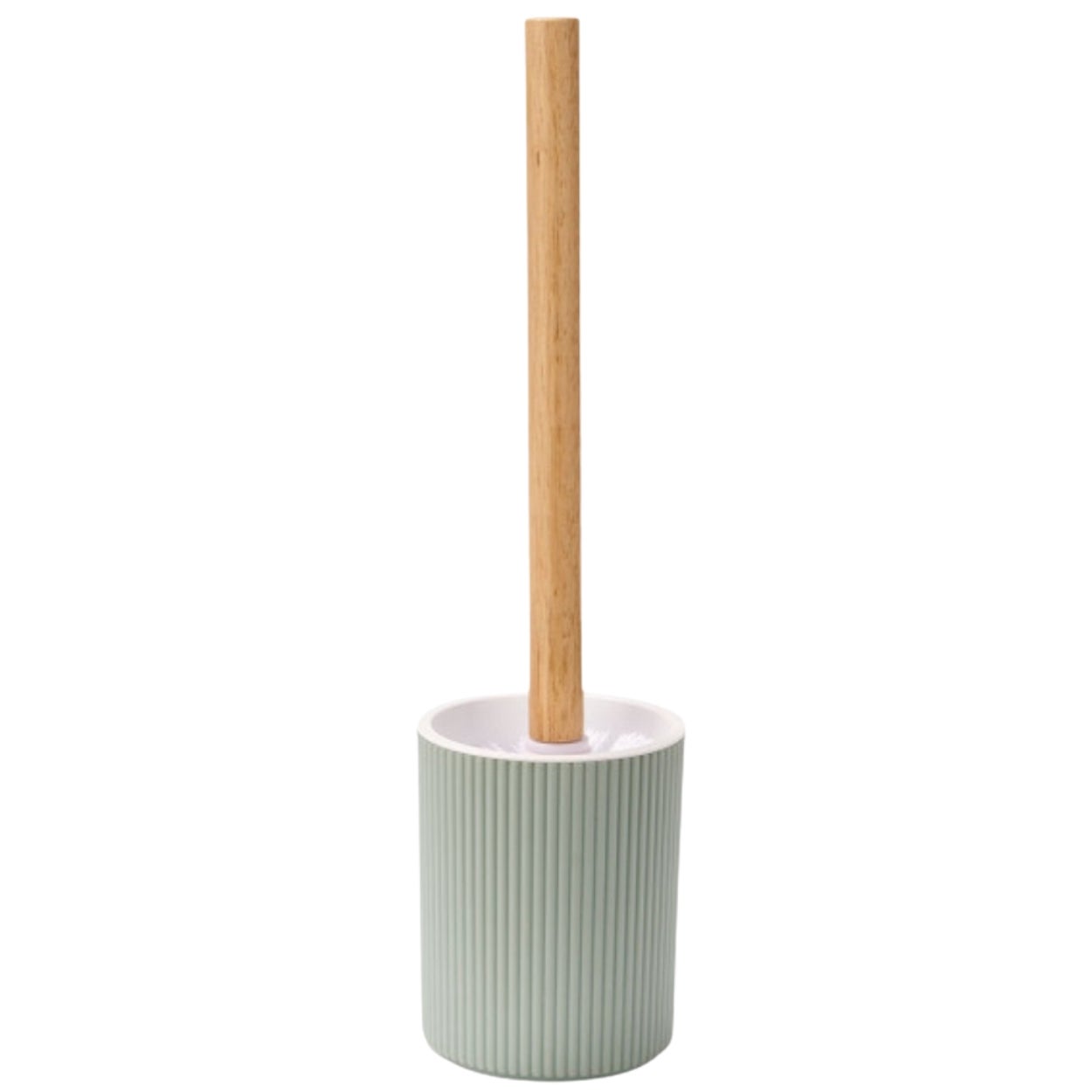 Szczotka do WC Berilo miętowa plastikowy pojemnik 10x10x35,5 cm 1 szt.