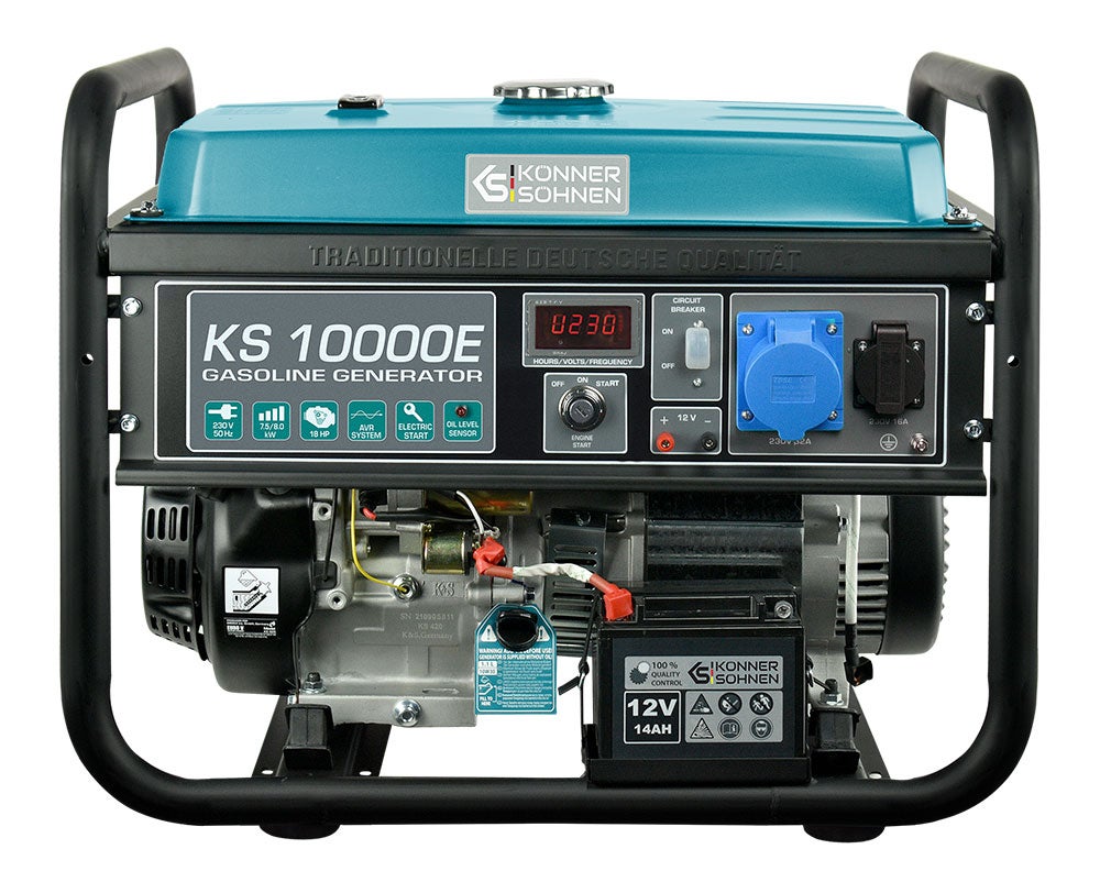 Generator benzynowy „Könner &amp; Söhnen” KS 10000E Moc maksymalna, kW 8