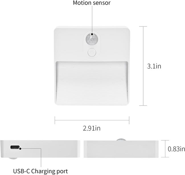 Lampada da cucina a LED sotto l'interruttore, luci per armadietti con sensore di movimento a LED ricaricabili trame USB dimmerabili, illuminazione a strisce sotto l'interruttore da 20 cm/30 cm 39 Lampada da cucina a LED sotto l'interruttore, luci per armadietti con sensore di movimento a LED ricaricabili trame USB dimmerabili, illuminazione a strisce sotto l'interruttore da 20 cm/30 cm 39