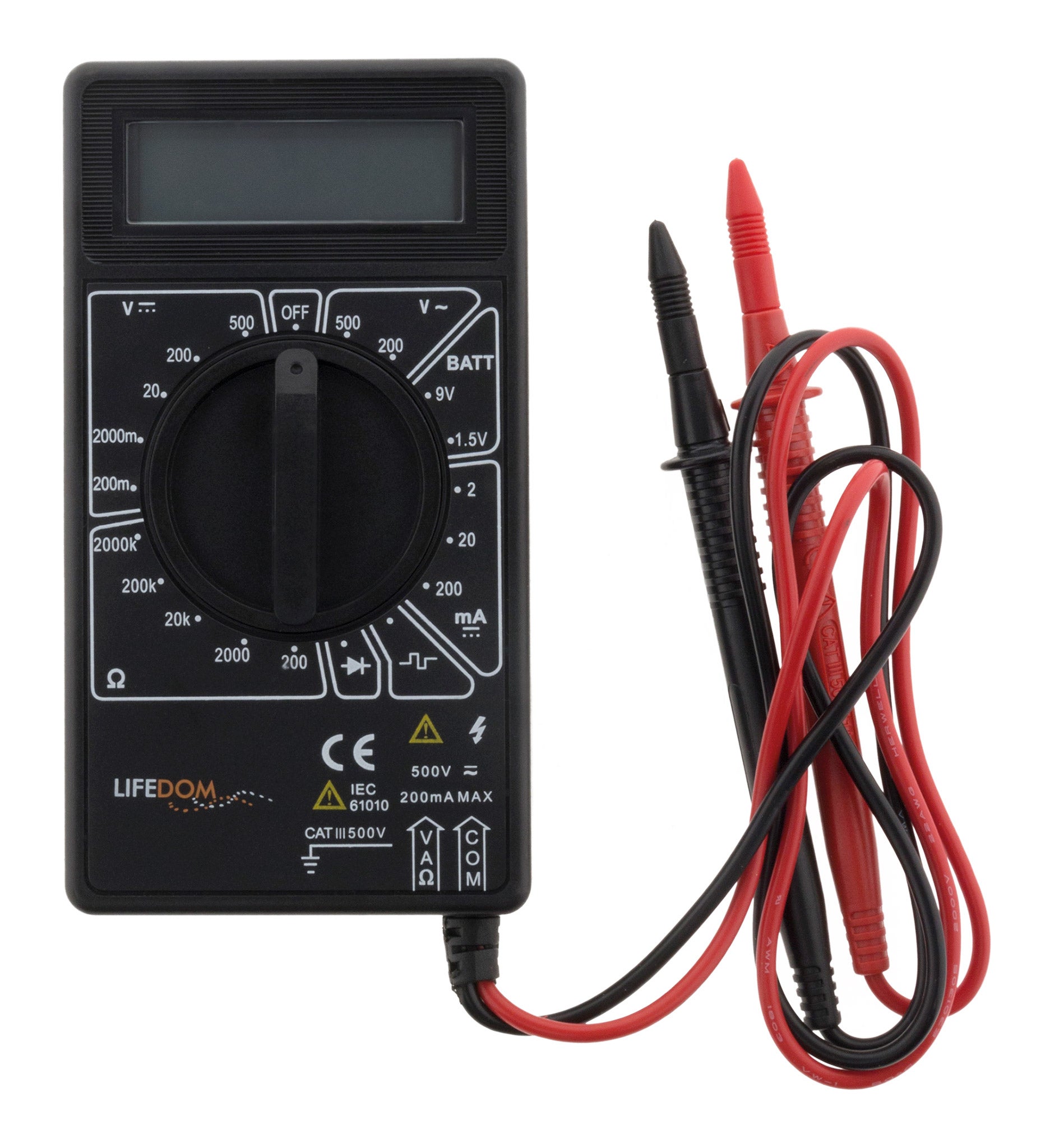 Multimètre digital 19 calibres - Zenitech - 2