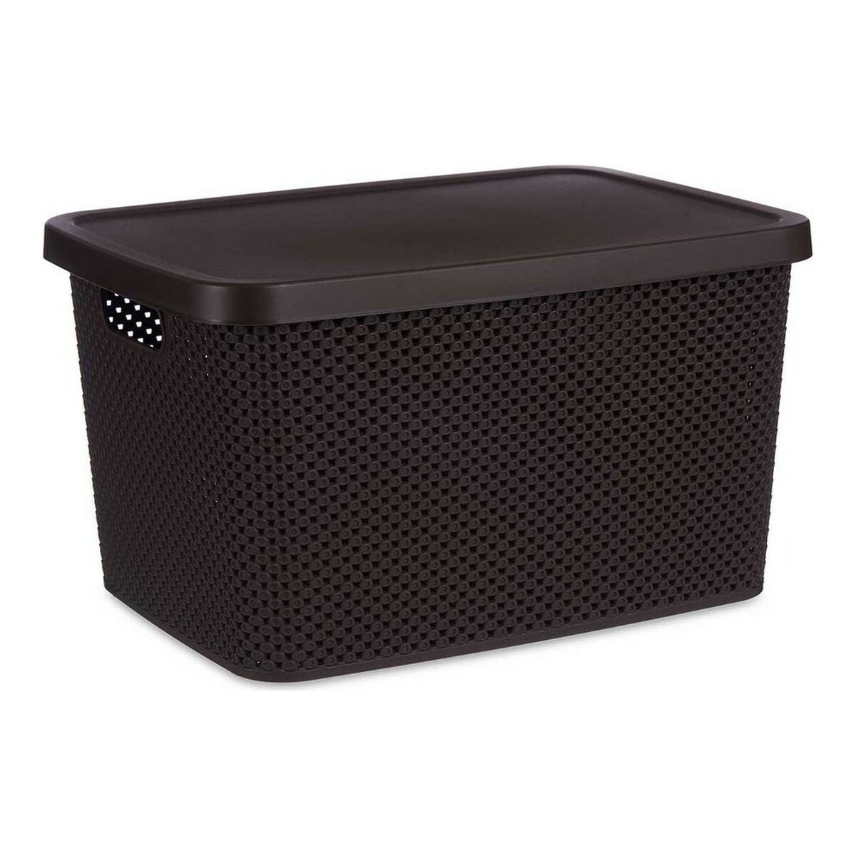 Boîte de rangement pliable beige chiné 15x31 cm - Electro Dépôt