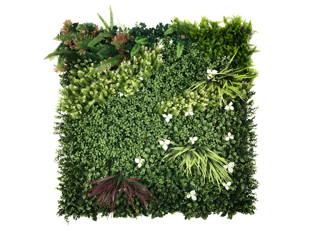 Mur végétal synthétique vert - pack de 1m² - LAHTI - 6