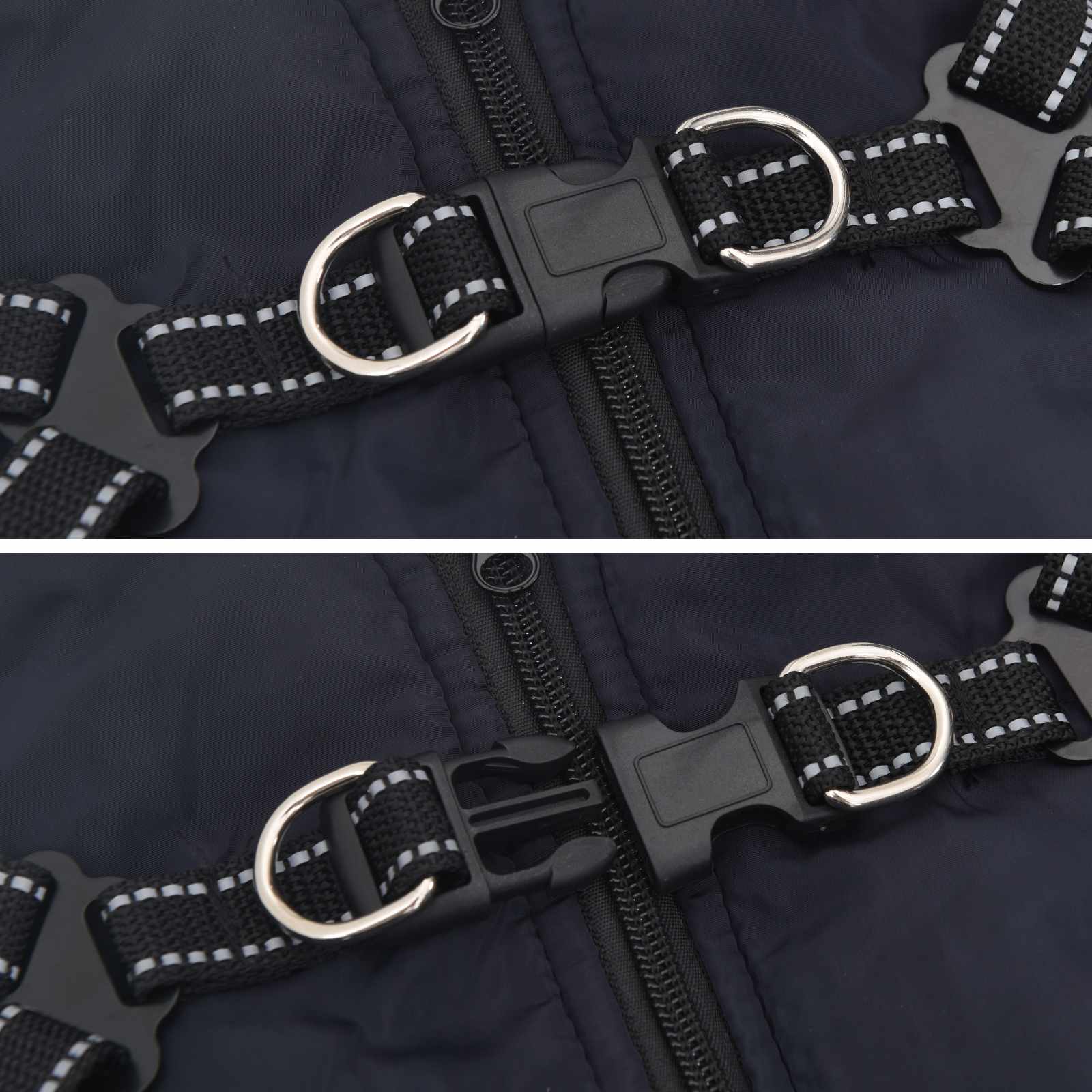 Abrigo para Perros Azul marino L28 Vellón y poliéster vidaXL - 6