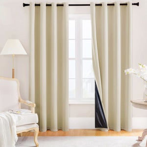 Tende Oscuranti per Interni con Occhielli, Marrone Isolamento Termico Opache Tende con Montagne Paesaggio - Set di 2 Pannelli per Soggiorno e Camera da Letto 140 L x 260 A cm