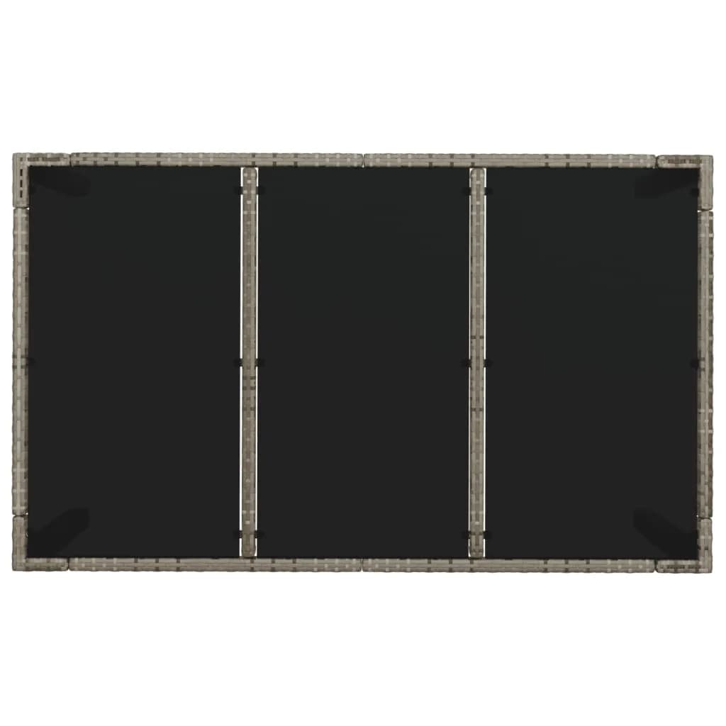 Maison Exclusive - Set da Pranzo da Giardino 7 pz con Cuscini in Polyrattan Grigio - 8