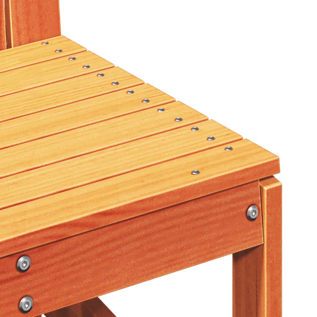 Chaise de jardin sans coussin en Bois Marron - 7