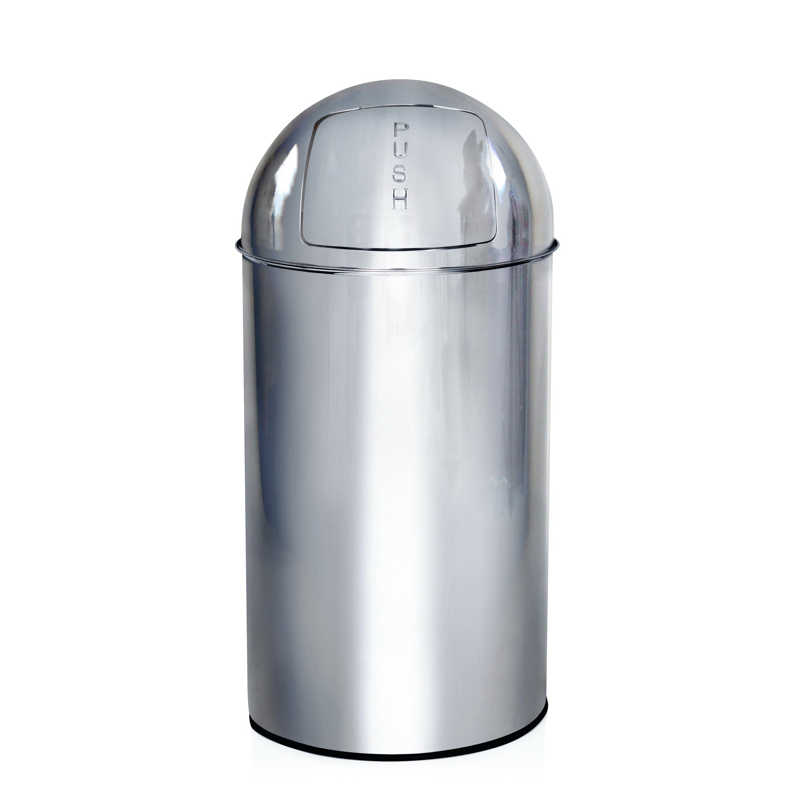 Wiadro na śmieci PUSH 50L Chrom hjh OFFICE