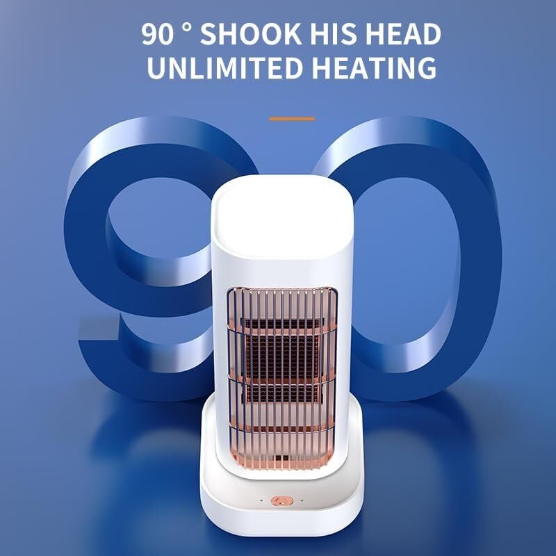 Termowentylator 1300 W – 2 tryby, oscylacja 90° – zabezpieczenie przed przegrzaniem – biały - 3
