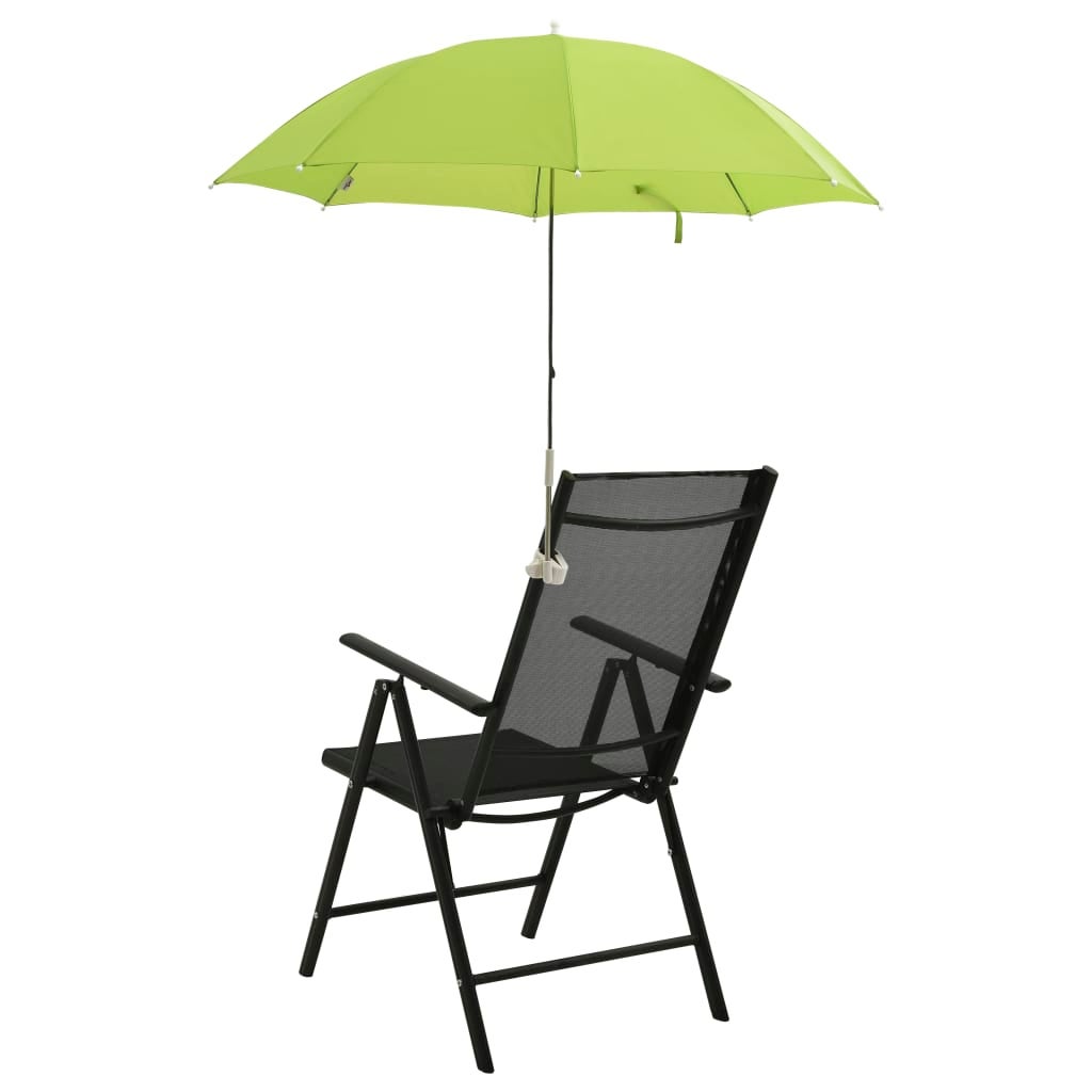 Parasols de chaise de camping 2 pcs Vert 105 cm - 3