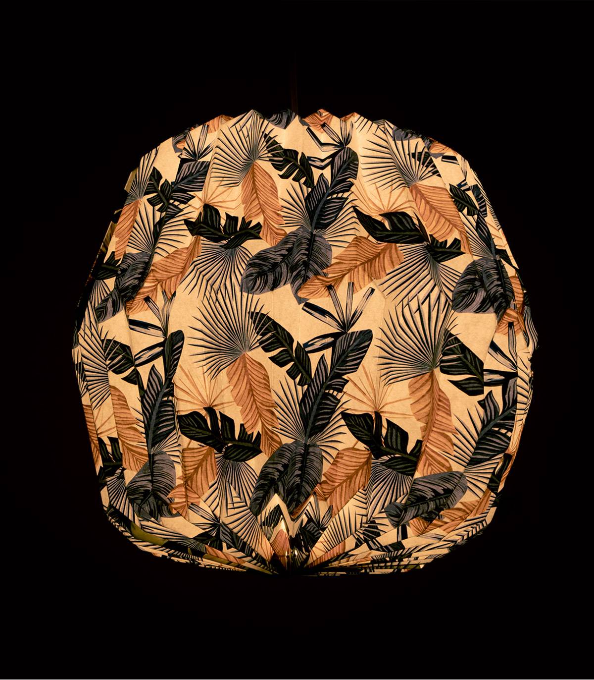 suspension tippi feuilles bleues, papier, diam. 40 cm, - 5