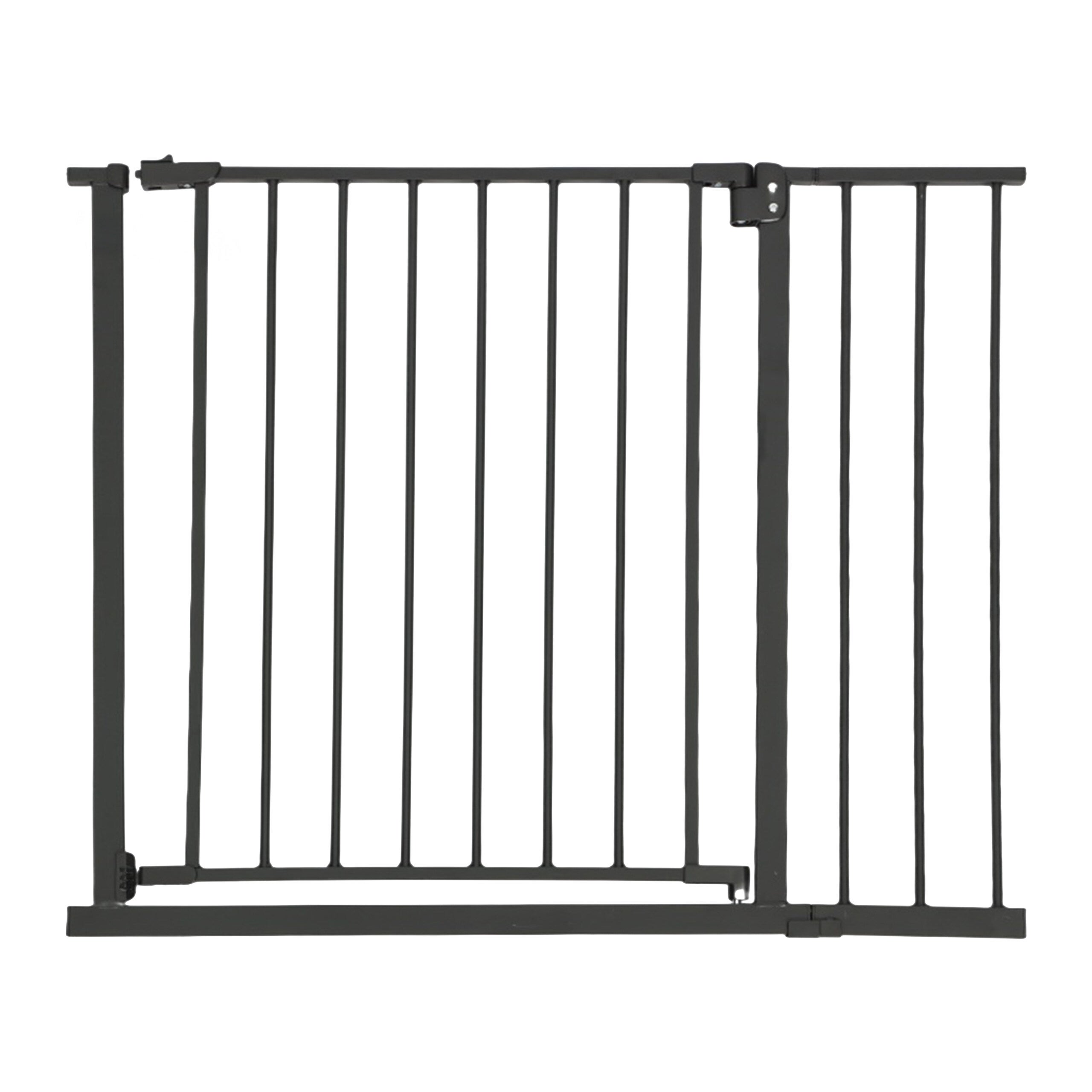 Relaxdays Barrière De Sécurité Non Fixe, 2 Pieds, Pliable, H X L : 70 X 2055cm Pour Chiens Et Enfants Noire 49102350