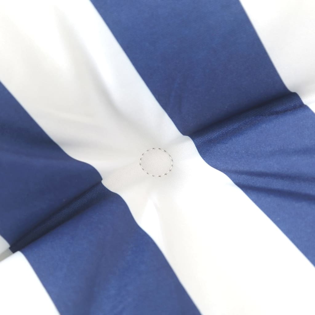 Coussin de palette rayures bleues et blanches tissu vidaXL - 6