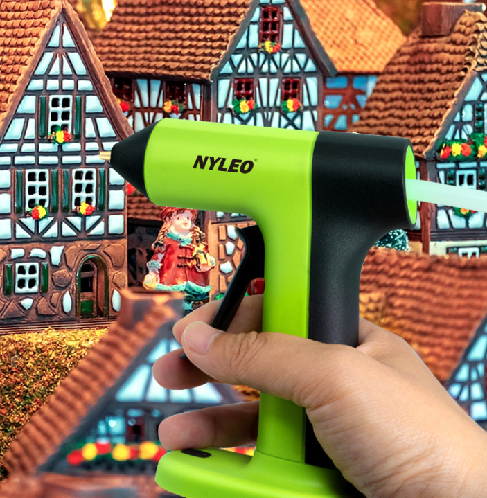 Pistolet à colle chaude sans fil rechargeable USB C, préchauffage rapide en 30 secondes, kit portable avec 20 mini bâtons de colle. - 3