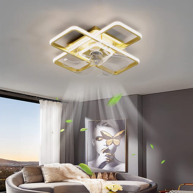 Ventilatore da soffitto da 20 con luci, Ventilatore Moderno a Basso Profilo LED dimmerabile con Telecomando Ventilatore da soffitto da 20 con luci, Ventilatore Moderno a Basso Profilo LED dimmerabile con Telecomando