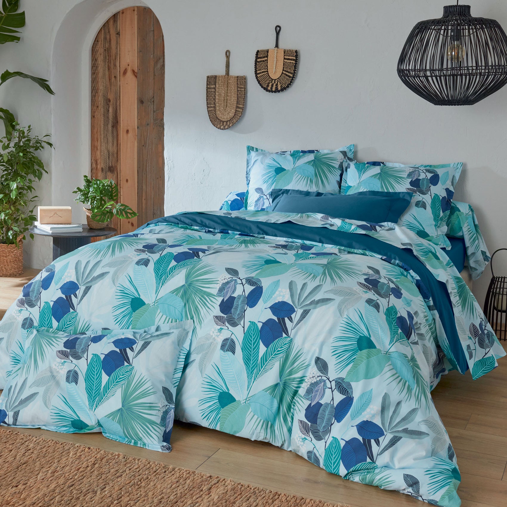 Parure De Lit Sincère Percale Coton 100% : Housse 200x200 Cm + 2 Taies, Gris, Neuf étiqueté