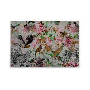 Tableau Déco Murale Texture Rose Marbrée – Toile 60 X 40 Cm Sur Châssis Bois, Prêt à Accrocher