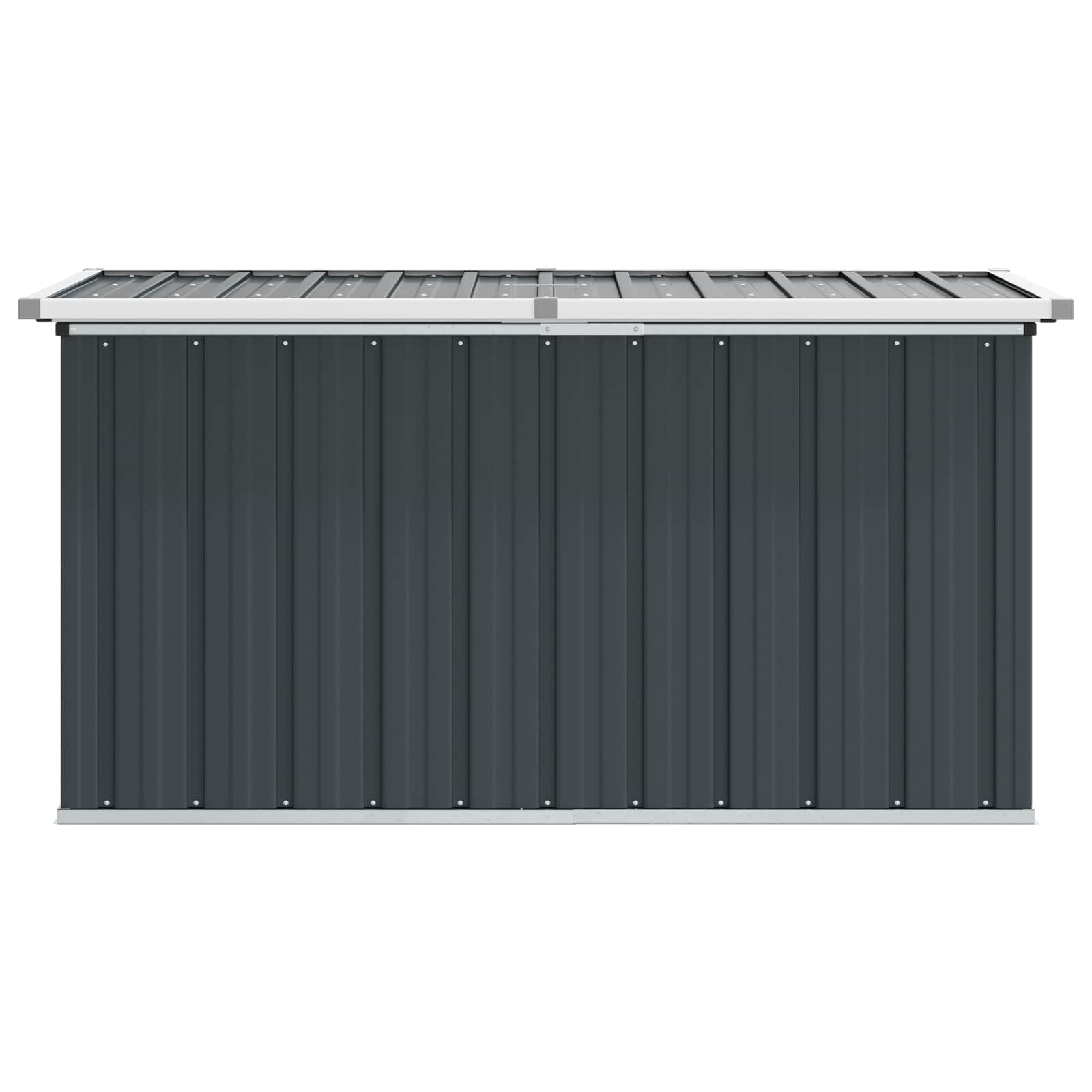 vidaXL Boîte de rangement de jardin Anthracite 129x67x65 cm - 6