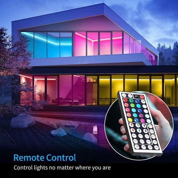 Guirlande lumineuse LED 20m Bluetooth RGB multicolore, bande lumineuse ...