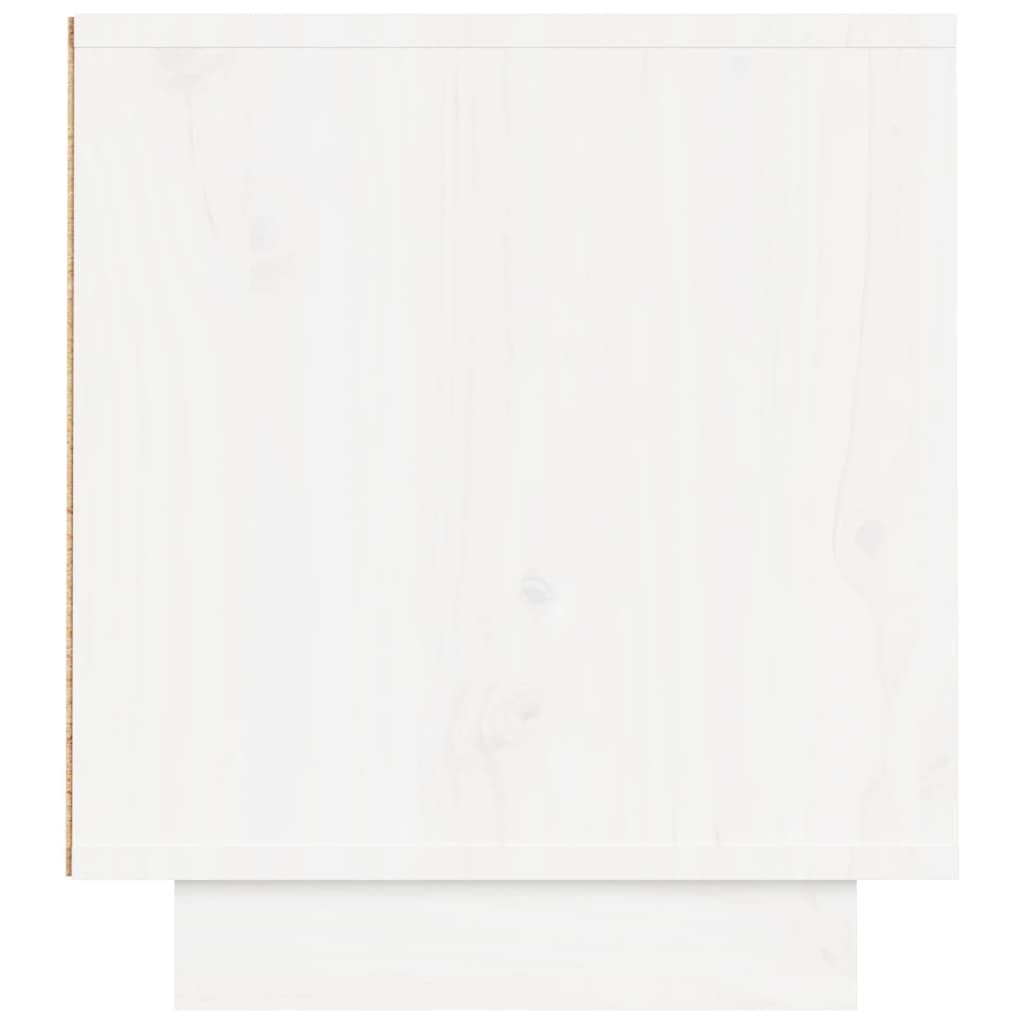 Meuble TV Blanc 140x35x40 cm Bois de pin massif vidaXL - 6