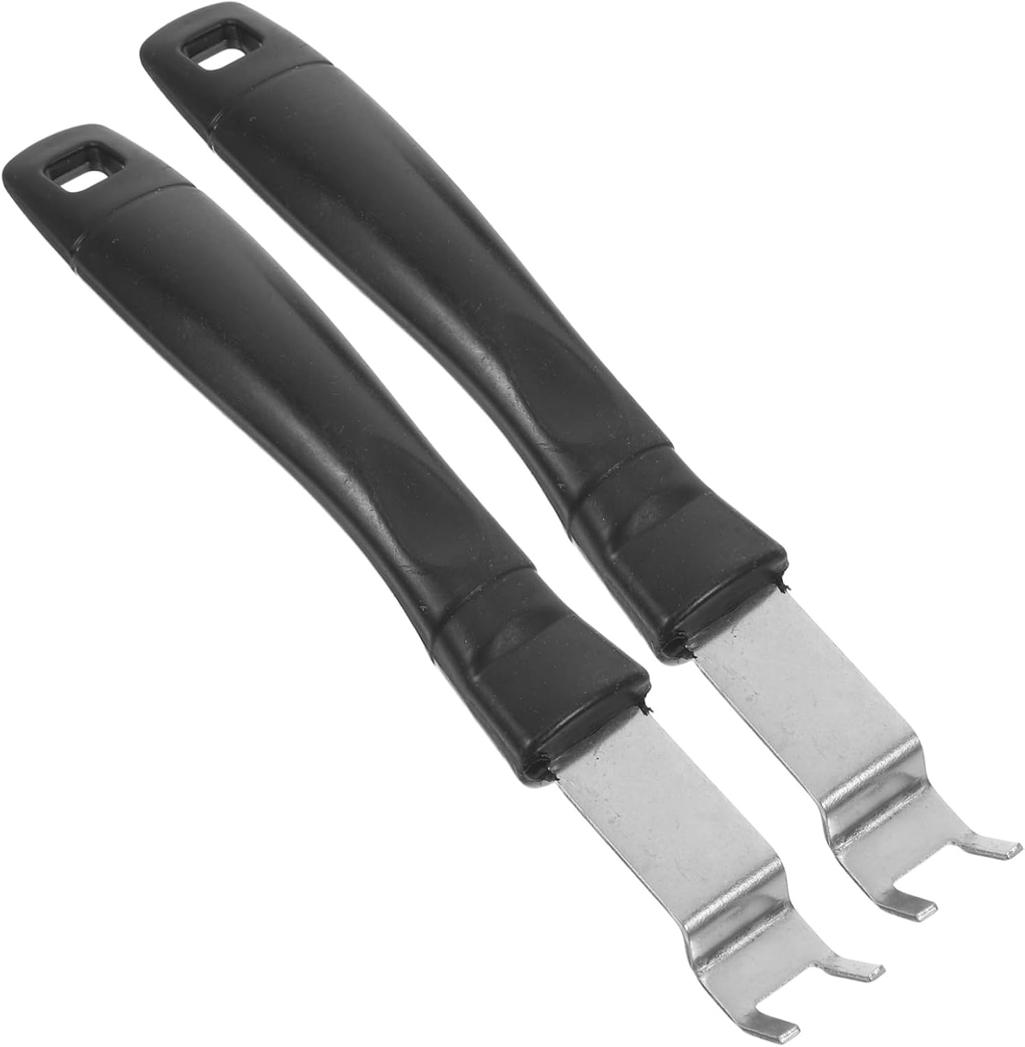 2-częściowy zestaw narzędzi do grillowania ze stali nierdzewnej do obsługi przenośnych grilli z ergonomicznym uchwytem – praktyczne akcesorium do gri