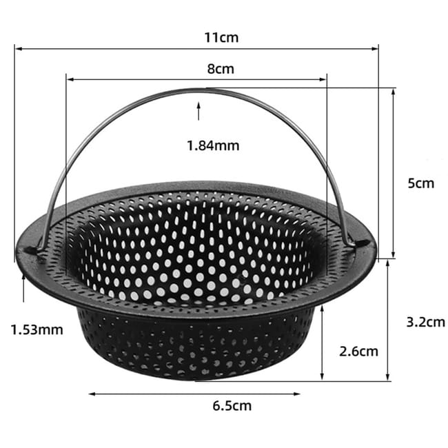 2 filtri per lavello da cucina in acciaio inox, filtro per doccia, filtro per capelli da bagno, copertura per scarico del lavello della cucina, per 2 filtri per lavello da cucina in acciaio inox, filtro per doccia, filtro per capelli da bagno, copertura per scarico del lavello della cucina, per