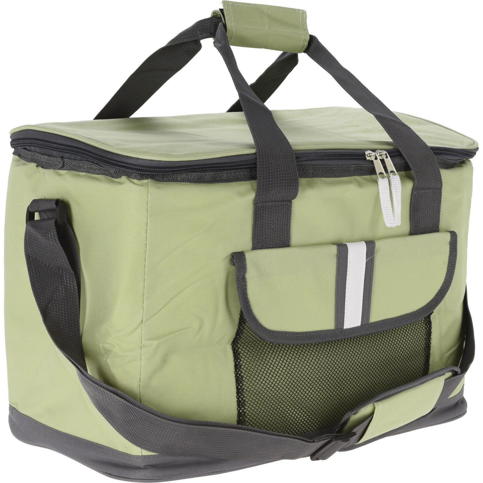 Borsa Termica Portatile con Trolley, 43L, Impermeabile, Multiscomparto per Campeggio e Picnic all'Aperto