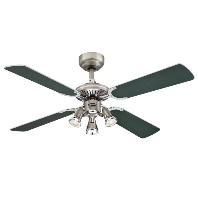 Ventilatore Da Soffitto Princess Radiance II 90 Cm Bianco Con Luce - Per Interni, Tradizionale
