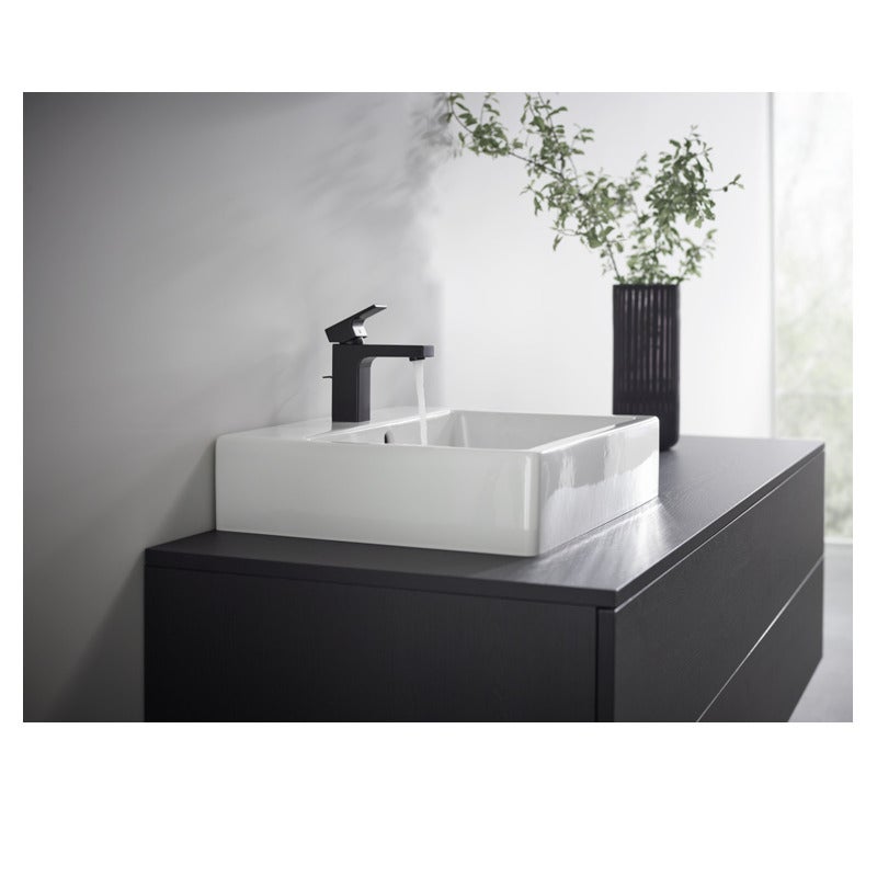 Mitigeur lavabo HANSGROHE Vernis Shape 100 Noir mat avec tirette et vidage synthétique - 4