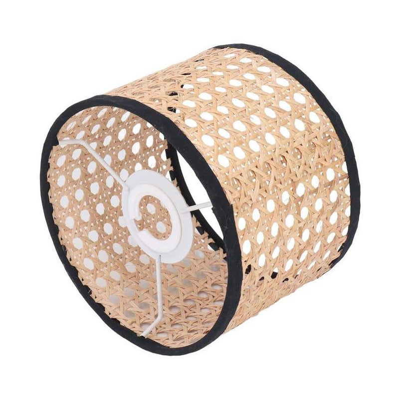 Uniwersalny klosz z rattanu, tkany klosz z rattanu, osłona lampy do żyrandola E27 E14, lampa wisząca, lampa sufitowa (SKU produktu: 93419780