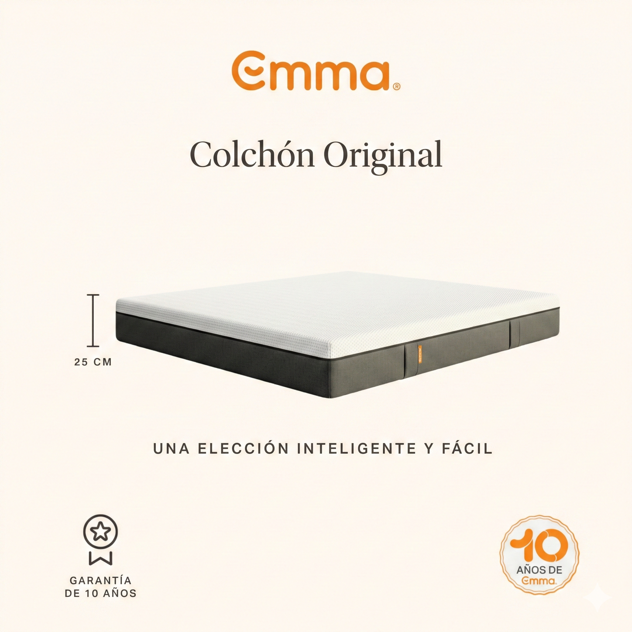 EMMA | Matelas Original Classic 160x200 cm | Mémoire de Forme | Confort Optimal Primé | 25 cm | Souplesse et Soutien - Durable - 2