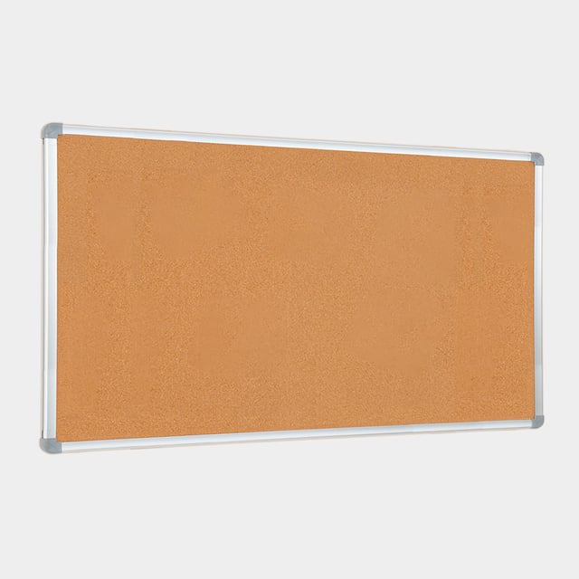 Danieli | Bacheca in Sughero 150 × 100 | Pannello in Sughero con Telaio in Alluminio e Coprivite. Lavagna Sughero da Muro per Foto e Avvisi.
