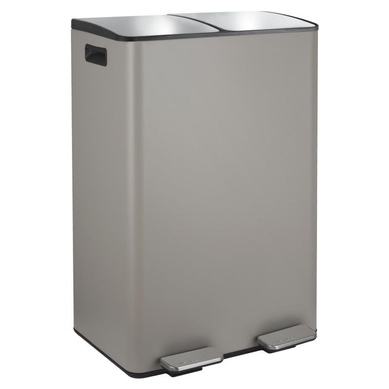 Pattumiera Dustin Chiusura automatica Acciaio inox Capacità: 50 litri | Leroy Merlin Pattumiera Dustin Chiusura automatica Acciaio inox Capacità: 50 litri | Leroy Merlin