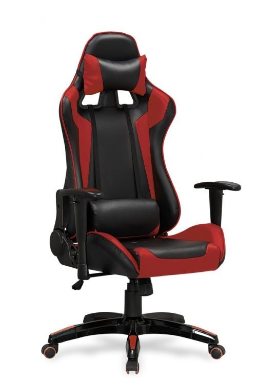 Fotel DEFENDER czarno/czerwony gamingowy