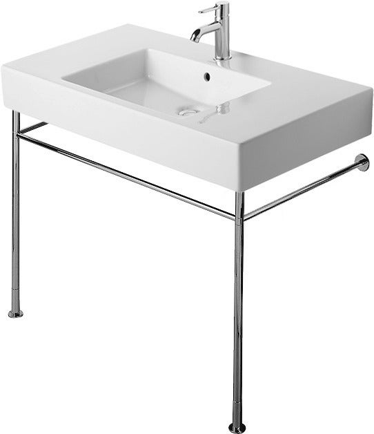 Consola metálica duravit vero para 032912, regulable en altura, cromada, 0030731000