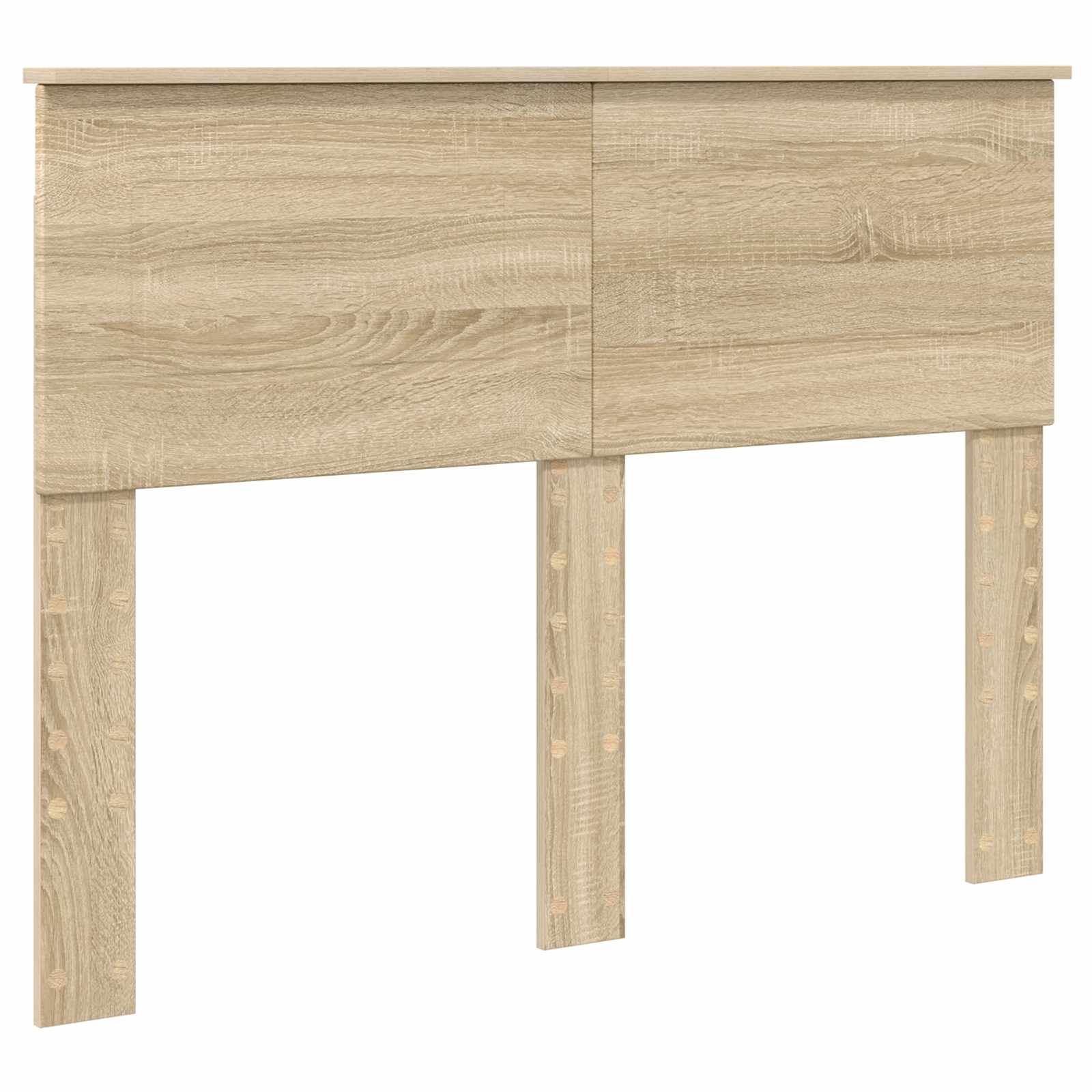 Lit de rangement chêne 135 x 190 cm en panneau de bois - 7