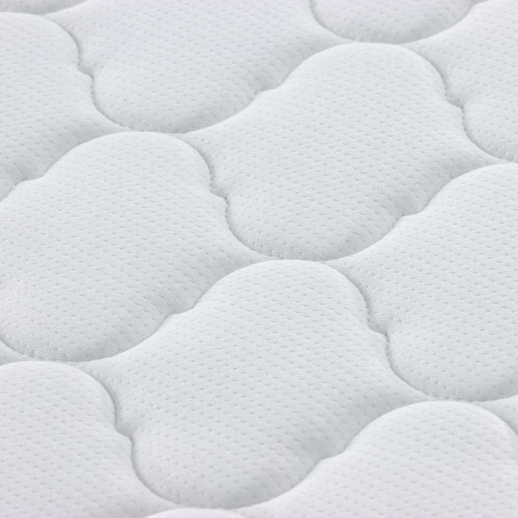 Matelas blanc 100 x 200 cm tissu jacquard - 9