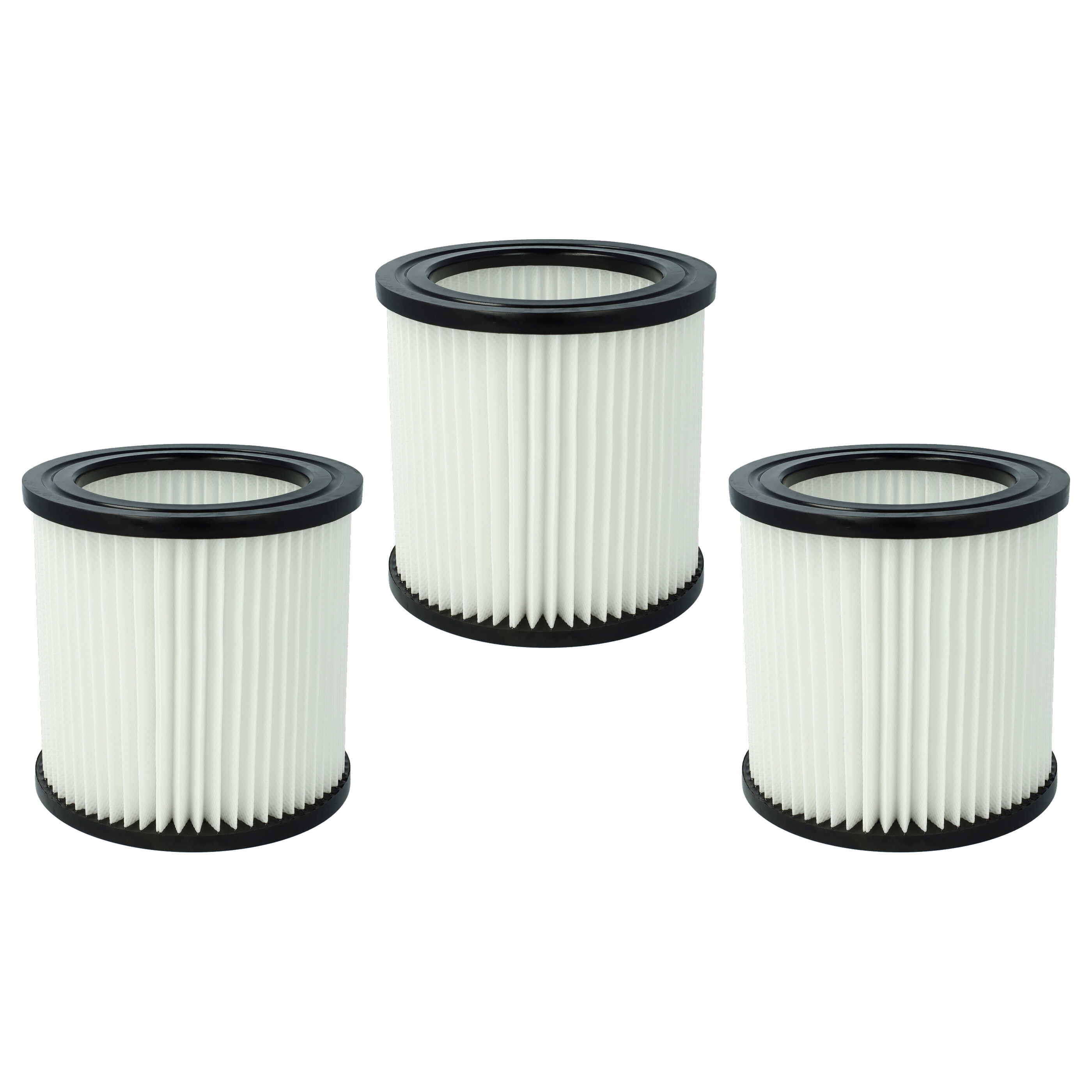 vhbw 3x Cartouche filtrante remplacement pour Nilfisk 81943047 pour aspirateur - Filtre pour particules fines - 7