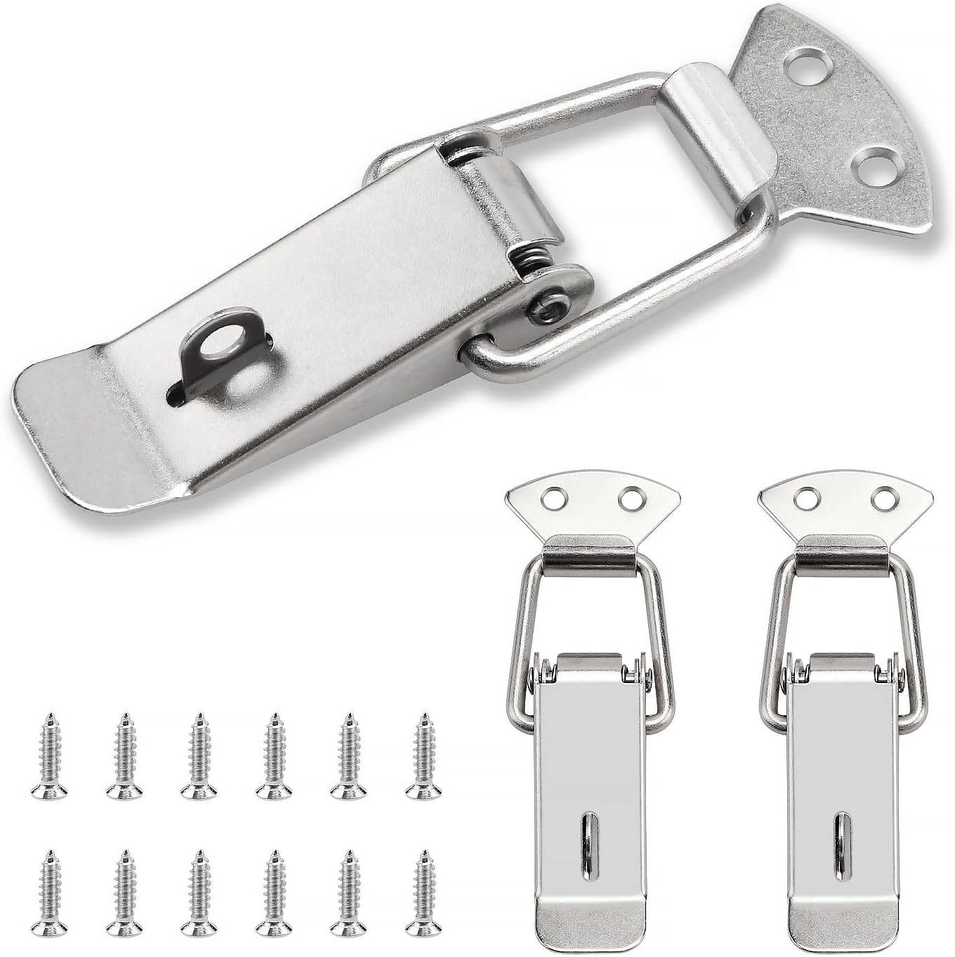 4 Pièces De Loquet De Serrage En Acier Inoxydable, Loquet De Boîte De