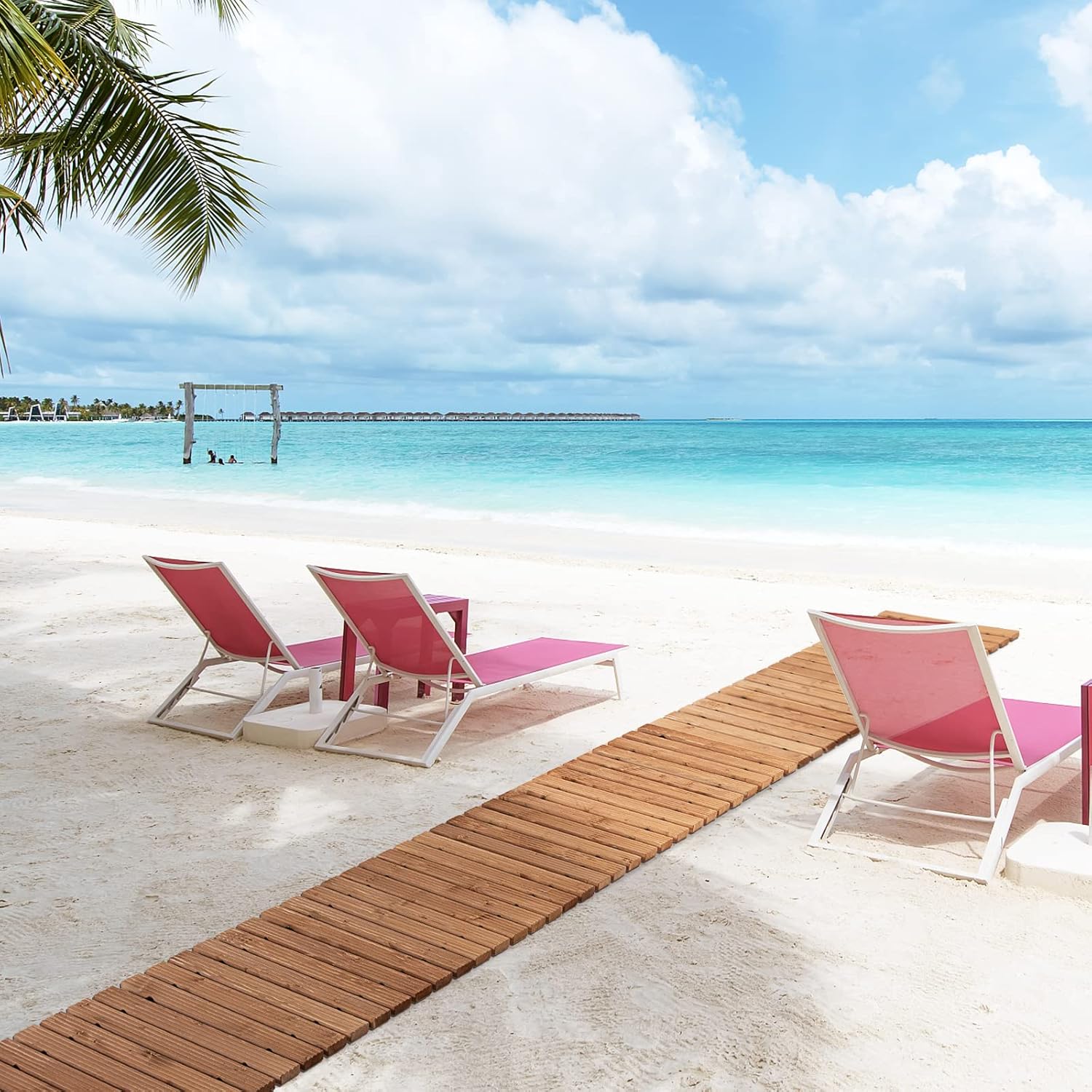 Passerella Arrotolabile per Giardino, Sentiero da Giardino con Filo di Ferro e Consistenza Antiscivolo Resistente alle Intemperie, Percorso in - 8