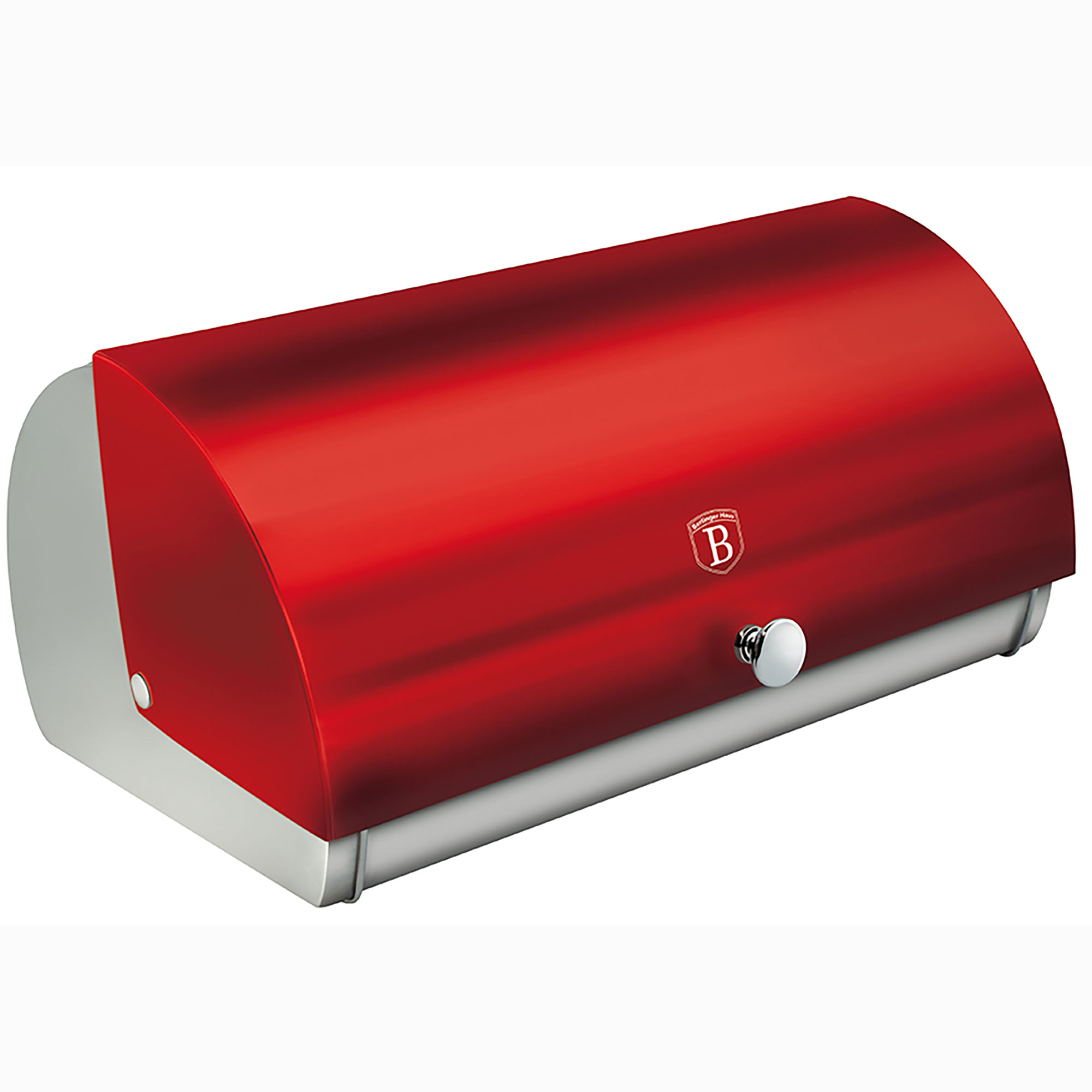 Boite à pain large BRABANTIA 348921 - 45x27x17cm - gris mat - acier inoxydable et plastique - Maison