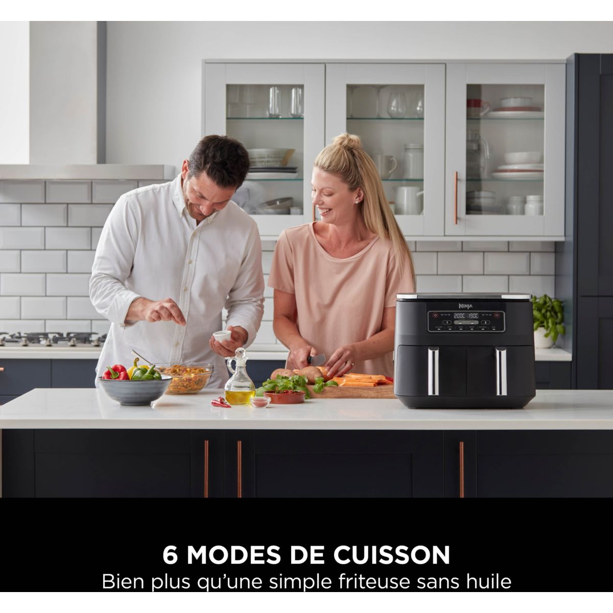 Friteuse sans huile NINJA Foodi DualZone 7,6L AF300EU - 6