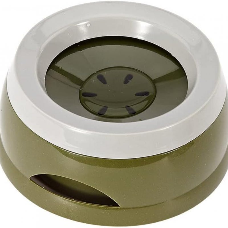 Miski dla psów odporne na rozlanie, 1 sztuka, kolor zielony, miski spowalniające jedzenie