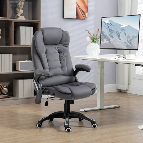 Sedia Ergonomica Da Ufficio Girevole Con Schienale, Sedia Regolabile In Pelle Senza Braccioli Con Ruote Marrone