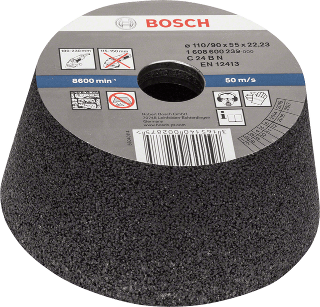 Bosch Professional - 1 Meule Boisseau Pour La Pierre Et Le Beton G24 110mm - 1608600239