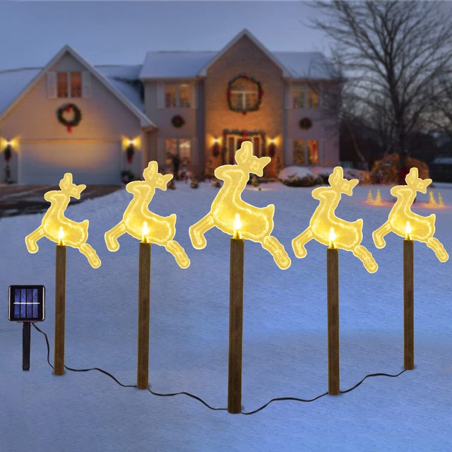 Confezione Da 8 Luci Solari Da Percorso, Luci Solari Impermeabili Per Decorazioni Esterne Da Giardino Luci Solari A Led Per Cortile Luce Calda 88917604 - Foto 8