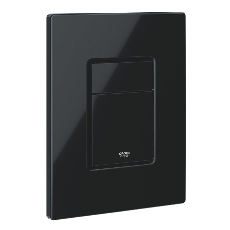 Clapeta WC Grohe 38966KV0, Even, dubla, verticala, 197 x 156 mm, ABS, lucios, negru
