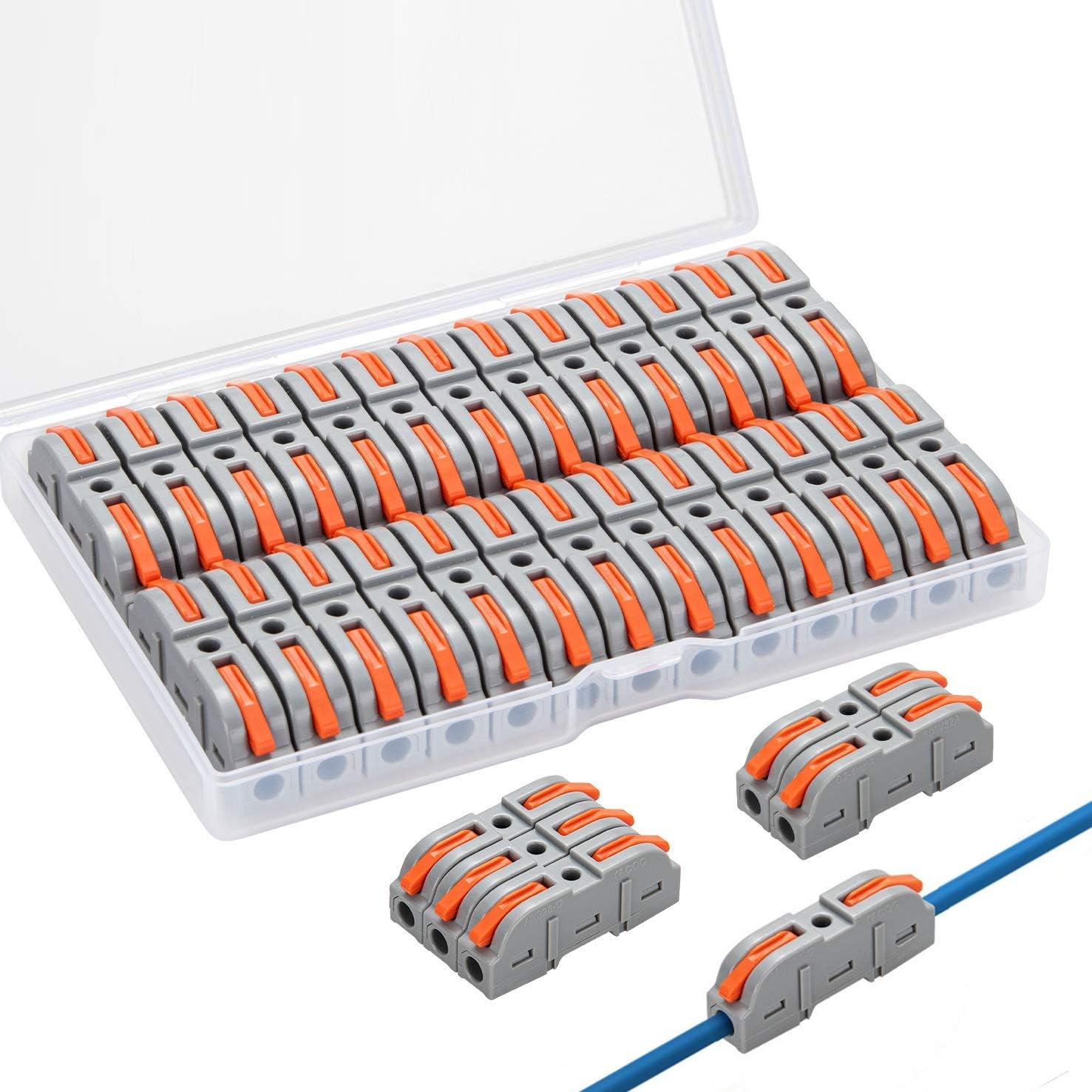 Connecteurs électriques Rapides à Levier – Bornes Automatiques, Flexible, Lot De 1
