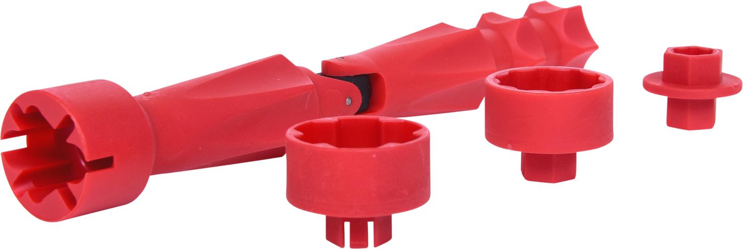 KS Tools 123.0035 Kit chiave di montaggio sede WC, 4 pz